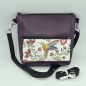Preview: Gassitasche / Cross Bag / Hip Bag, Kolibris Aubergine